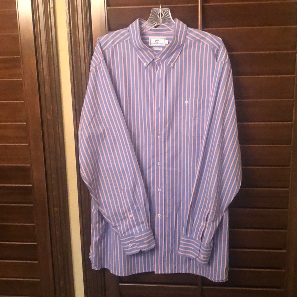 Button down shirt(blue and pink)